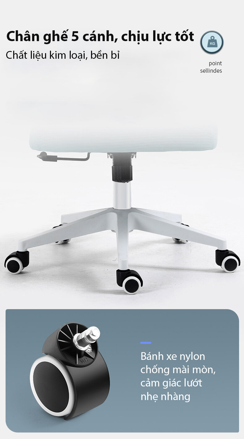 Ghế công thái học Legion YT030 Grey Black Frame