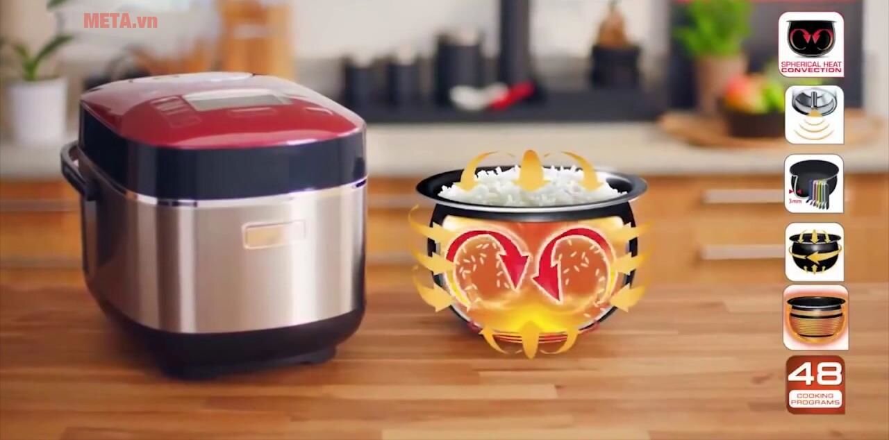 Nồi cơm điện cao tần Tefal RK805565 1.8 lít