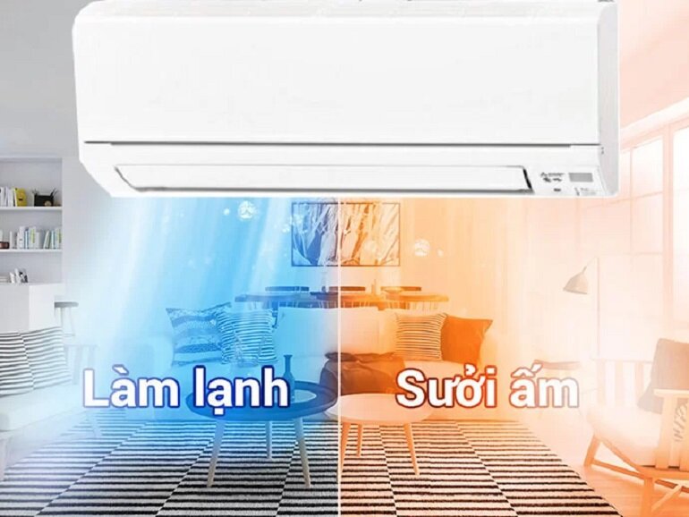 Điều hòa Mitsubishi MSZ-GV2222 có thiết kế đơn giản, nhỏ gọn