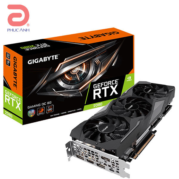 VGA Gigabyte RTX 2080 GAMING OC 8G (NVIDIA Geforce/ 8Gb/ GDDR6/ 256Bit)