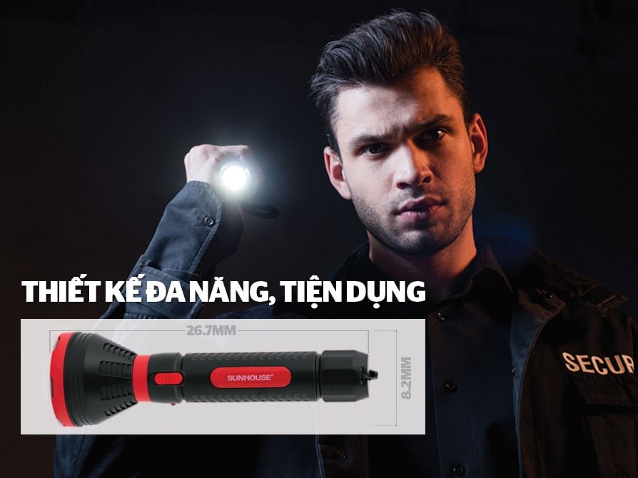 Đèn pin cầm tay LED Sunhouse SHE-4351