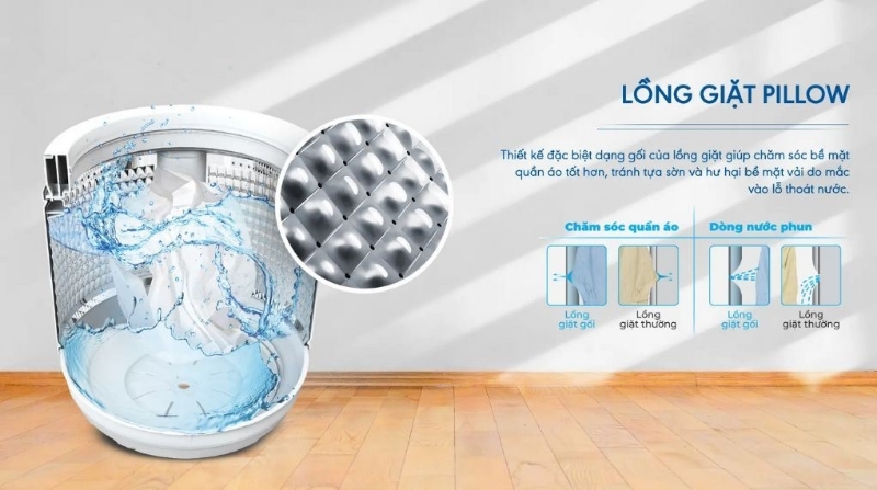 Máy giặt Aqua Inverter 11 kg AWM11-B2158L(B) 4 Máy giặt Aqua Inverter 11 kg AWM11-B2158L(B)