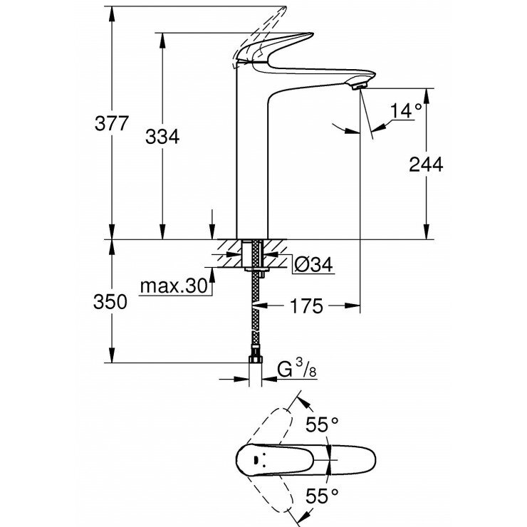 voi-chau-nong-lanh-eurostyle-solid-xl-size-grohe-23719003