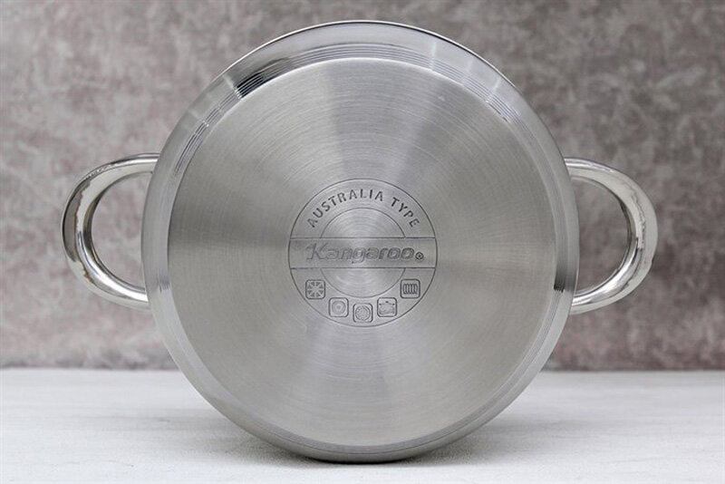 Nồi inox 3 đáy 24cm Kangaroo KG868L Nồi inox 3 đáy 24cm Kangaroo KG868L