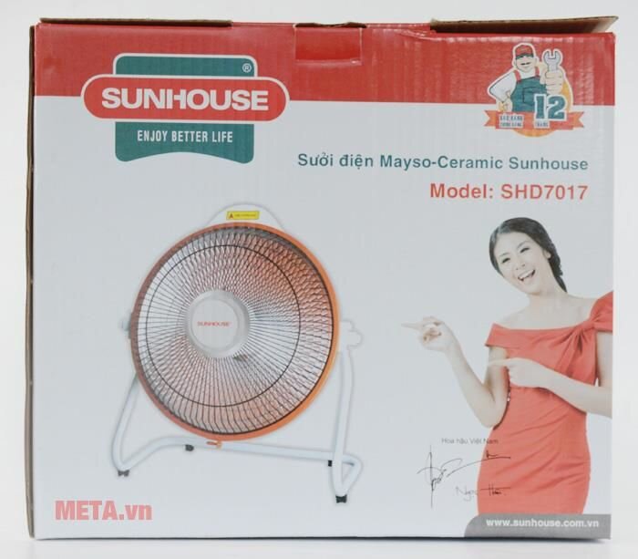 Sưởi điện Mayso Ceramic Sunhouse SHD7017