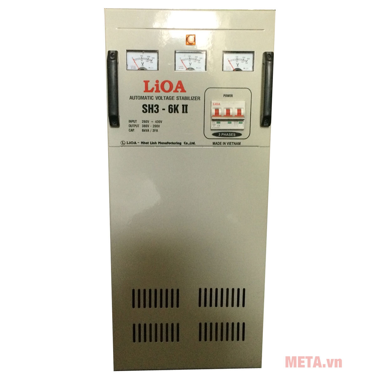 Ổn áp 3 pha Lioa 6KVA SH3 6K