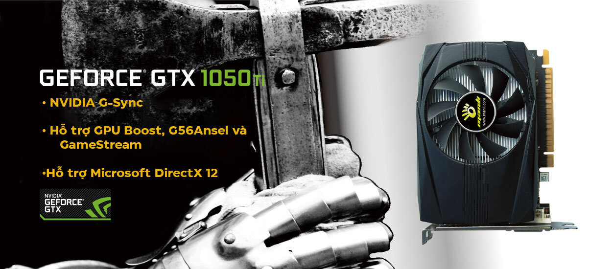 Card màn hình MANLI GeForce GTX 1050 Ti 4GB