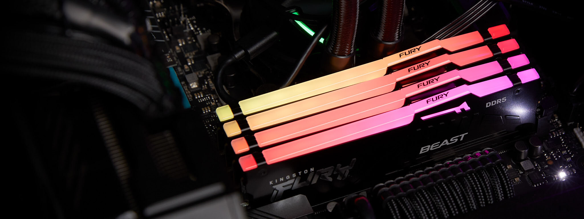 Ram Desktop Kingston Fury Beast RGB DDR5