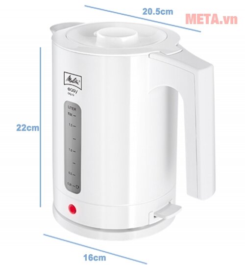 Bình siêu tốc Melitta Easy Aqua 1,7 lít Bình siêu tốc Melitta Easy Aqua 1,7 lít
