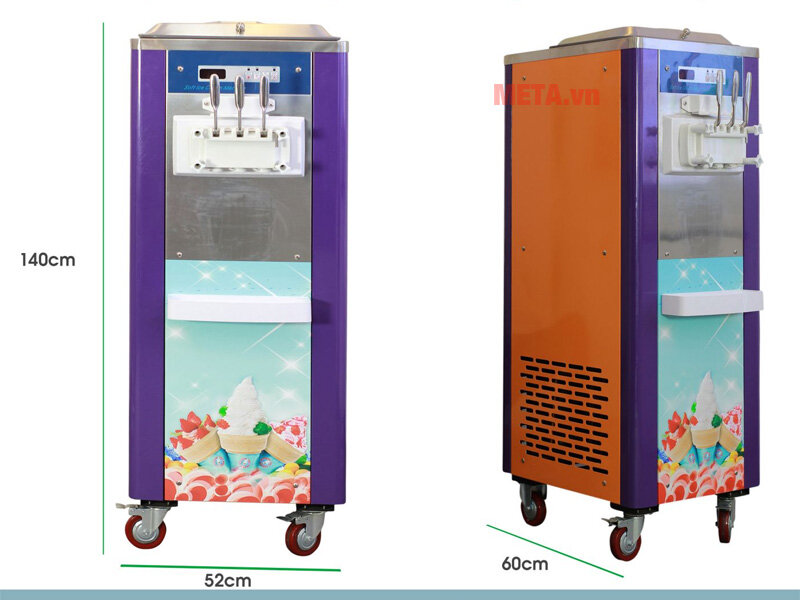 Máy làm kem tươi Jingling BQ 2018 (BQ-620Y) - 2 Block