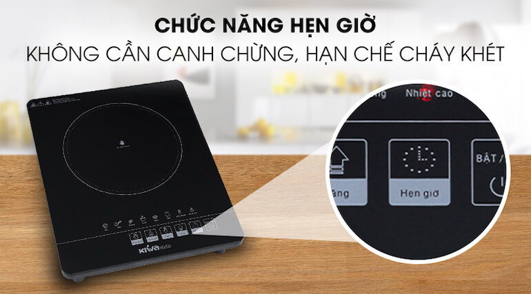 Bếp hồng ngoại dương 1 vùng nấu Kiwa KE-1151AB