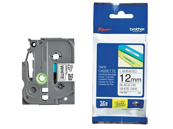 Băng nhãn có màng bảo vệ Brother TZE 231 (12mm) Băng nhãn có màng bảo vệ Brother TZE 231 (12mm)