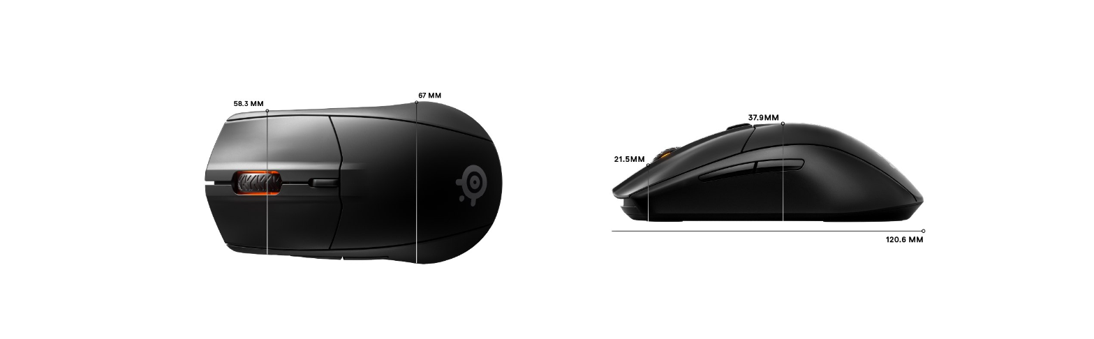 Chuột không dây Steelseries Rival 3 Wireless (USB/Đen) (62521) 10
