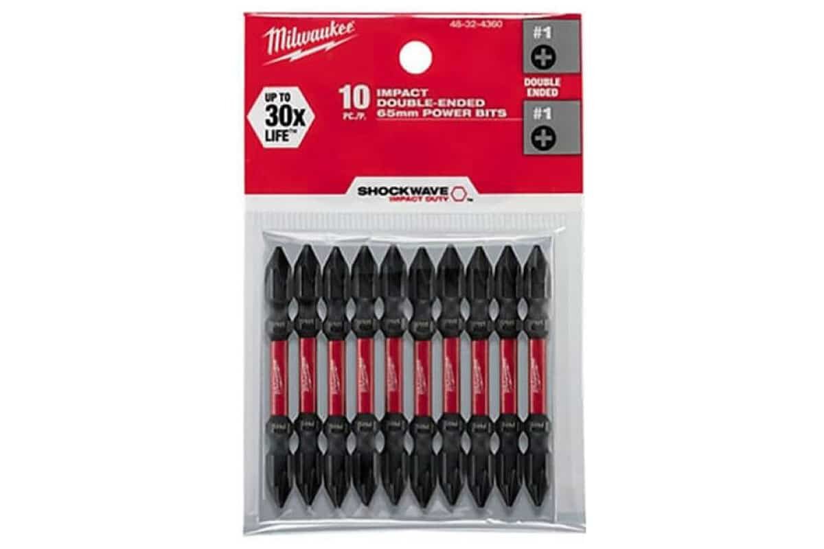 Bộ 10 mũi đầu vặn vít ngắn (PH1-65mm) Milwaukee 48-32-4360