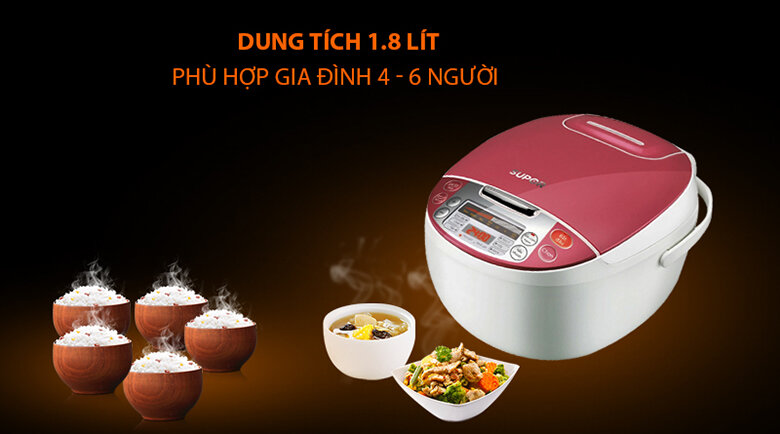 Nồi cơm điện tử Supor 1.8 lít CFXB50FC29VN-75
