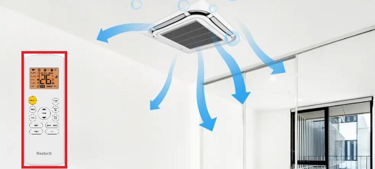 Điều hòa Reetech RGTV30H/RCV30H có thiết kế đơn giản, hiện đại