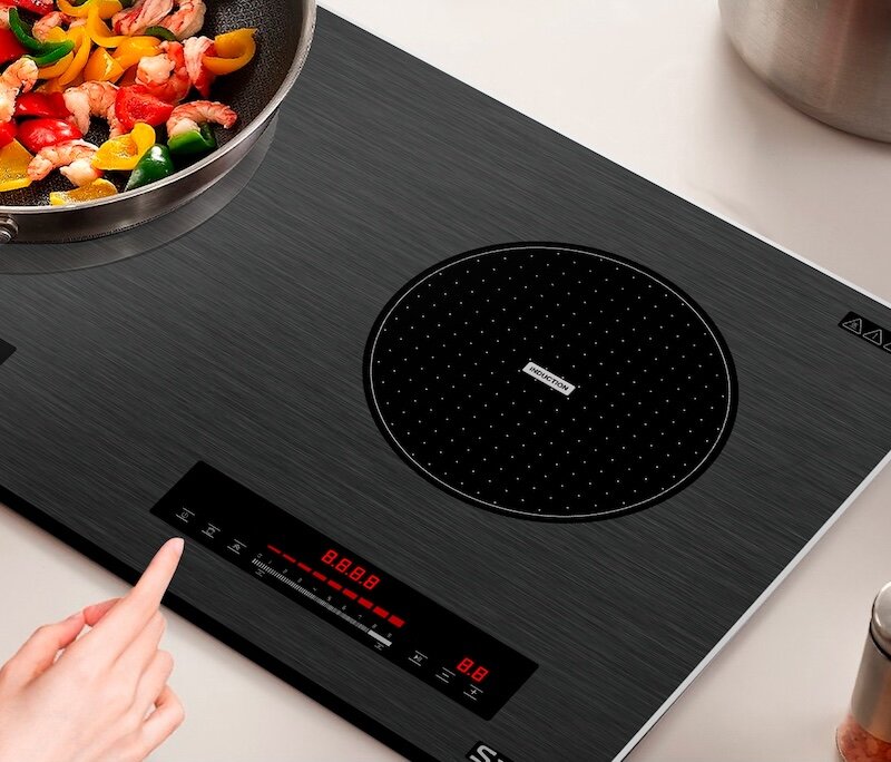 Các tính năng an toàn khi dùng bếp từ đôi Sato SIH376 N2.3 (B) (ảnh: Sato).