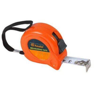 Thước kéo nền trắng 5m x 19mm Asaki AK-2681