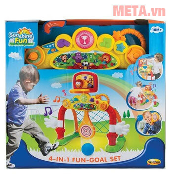 Cột lưới ném/thả bóng 4in1 Winfun 6001
