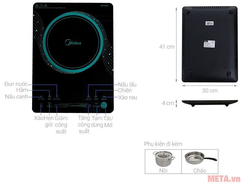 Bếp từ Midea MI-T2117DB