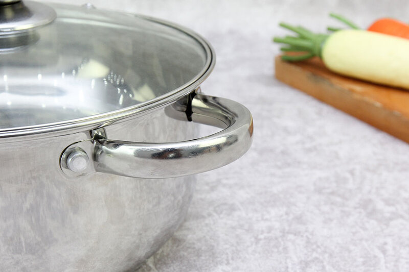 Nồi inox 3 đáy 24cm Sunhouse SH22124 Nồi inox 3 đáy 24cm Sunhouse SH22124