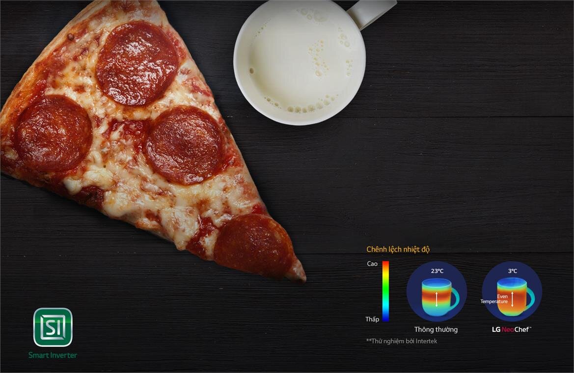 Lò vi sóng điện tử 25L inverter LG MS2595CIS