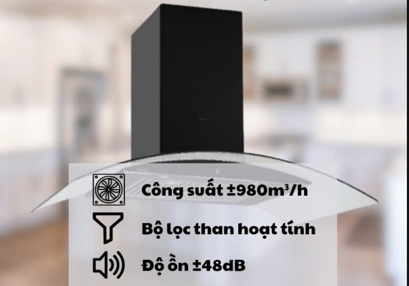 máy hút mùi GrandX GX-H70C55/H70C55B có thể loại bỏ nhanh chóng mùi dầu mỡ
