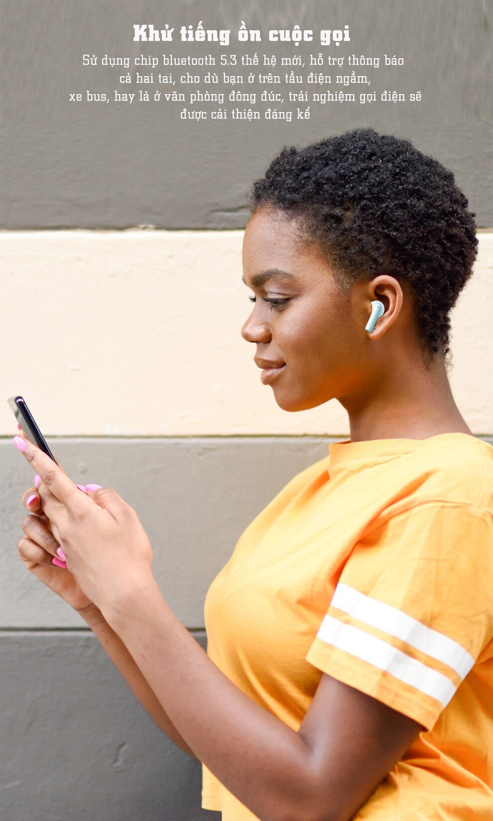 Tai nghe không dây PISEN True wireless Ai3 PA-BHD03 màu trắng