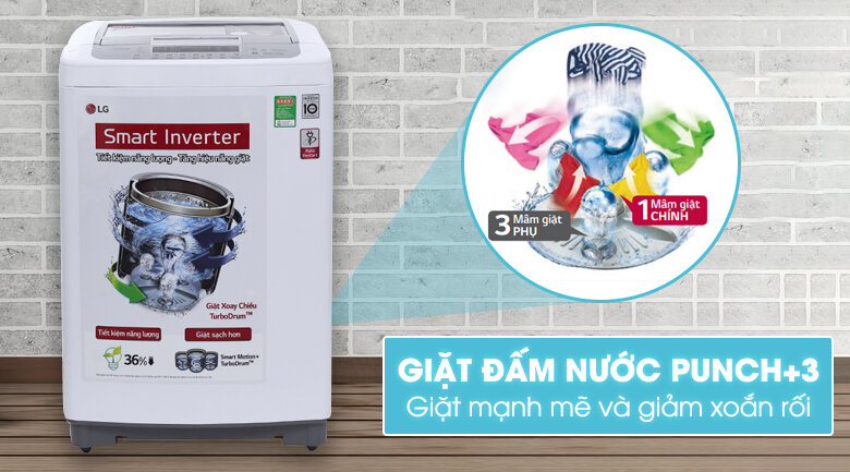 Máy giặt LG 8.5 kg T2385VSPM Máy giặt LG 8.5 kg T2385VSPM