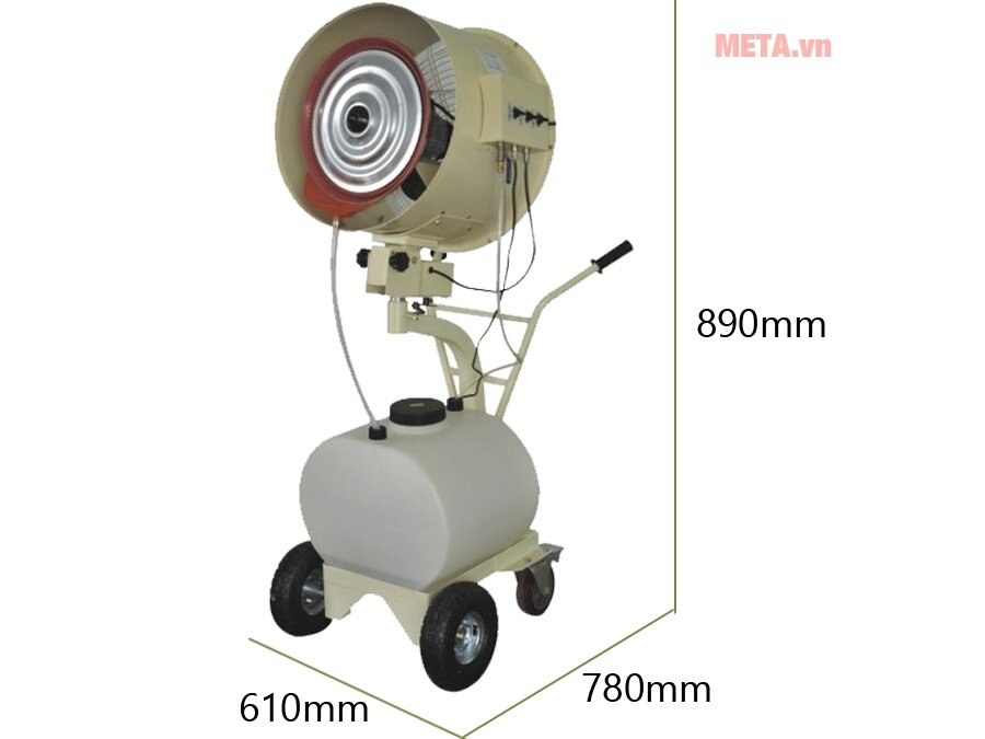 Quạt phun sương công nghiệp đẩy tay Mitsuta KC-1007-3
