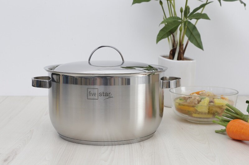 Nồi inox 3 đáy 24cm Fivestar N24-201QM Nồi inox 3 đáy 24cm Fivestar N24-201QM