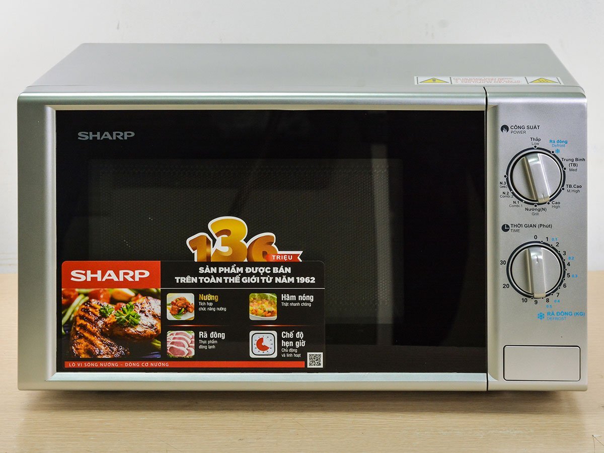  Sharp R G228VN SL có tính năng hẹn giờ đầy tiện ích