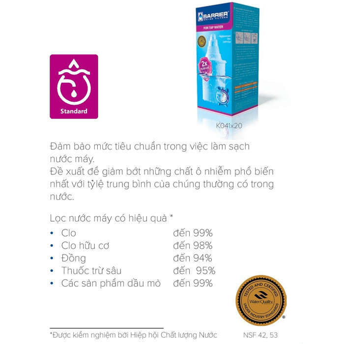 Bình lọc nước Barrier Smart - BA-SMT-B  (3,3 lít)