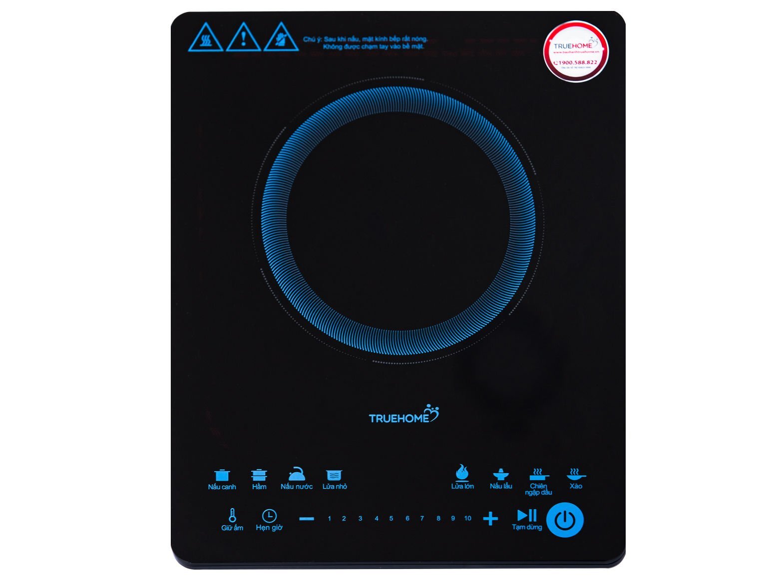 Bảng điều khiển cảm ứng hiện đại Bếp điện từ TrueHome