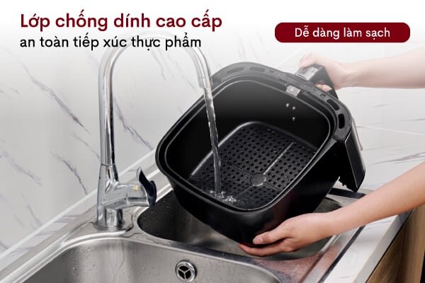 Lòng nồi chiên chống dính