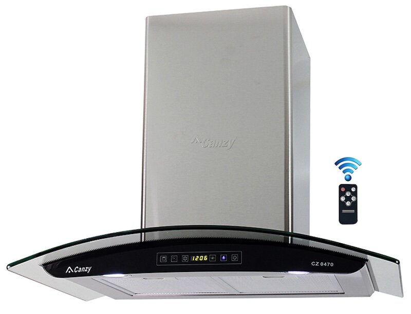 Máy hút mùi Canzy CZ-0470 sở hữu thiết kế hiện đại