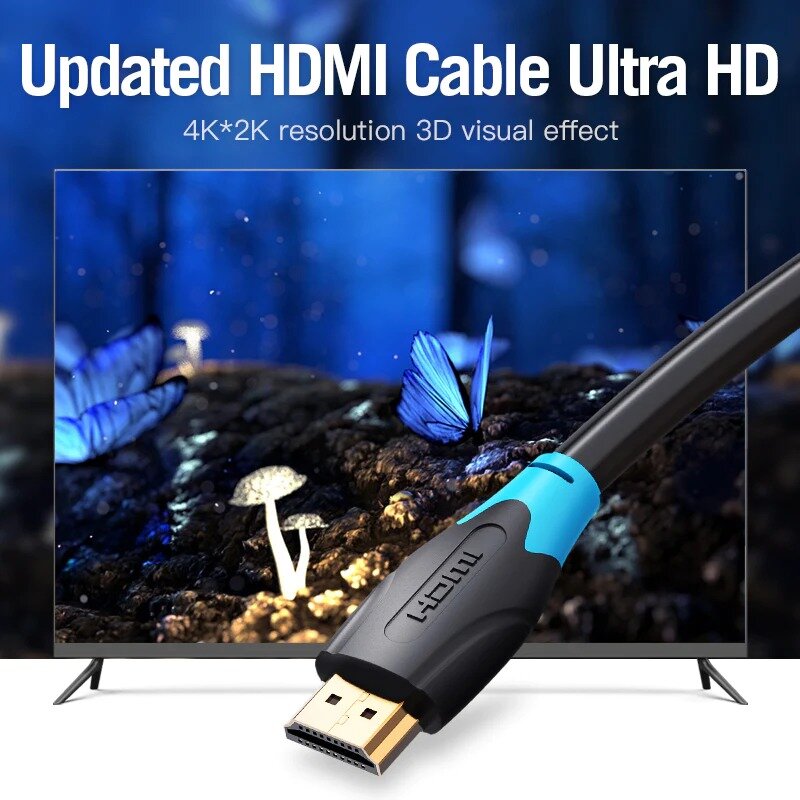 Cáp HDMI 1.5m Vention VAA-B04-B150 chuẩn 2.0 hỗ trợ 4K 60Mhz 2