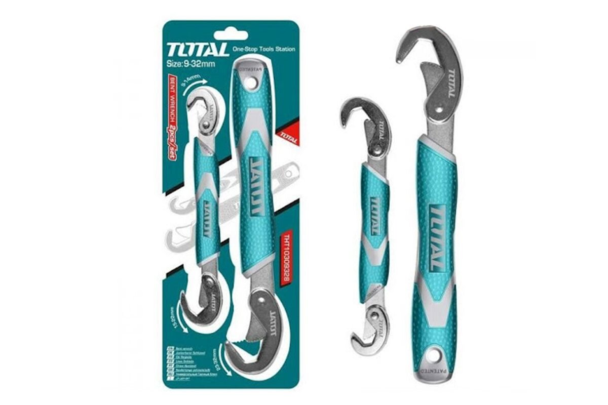 Bộ mỏ lết đa năng 2 chi tiết Total THT10309328