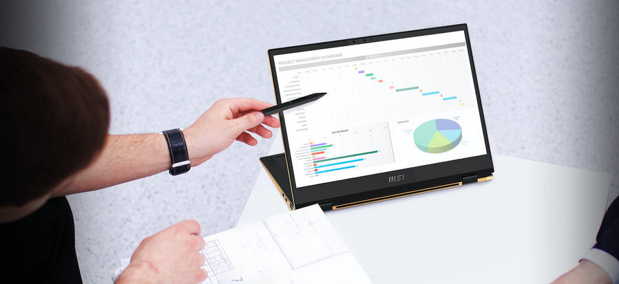 Laptop MSI Summit E13 Flip Evo A11MT 211VN (I7-1185G7/ 16GB/ 1TB SSD/ 13.4FHD Touch/ VGA ON/ Win 10/ Đen/ Túi/ Pen)