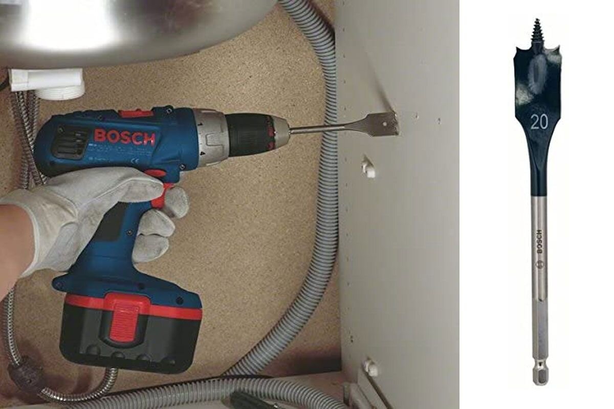 Mũi khoét gỗ đuôi cá 20x152mm Bosch 2608595491
