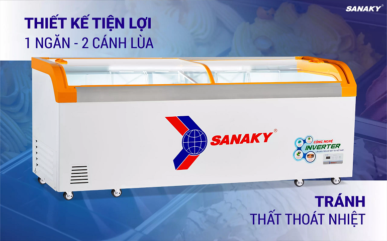 Tủ đông Sanaky inverter 1 ngăn 750 lít VH-1099K3A Tủ đông Sanaky inverter 1 ngăn 750 lít VH-1099K3A