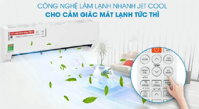 Điều hòa LG Inverter 12000 BTU 1 chiều AMNQ12GSJB0 gas R-410A