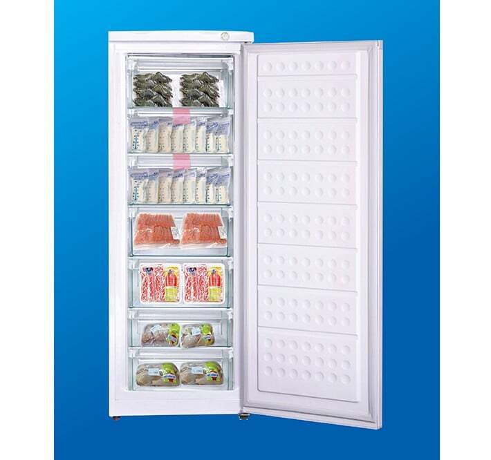 Tủ đông đứng Hòa Phát HUF 450SR1 dung tích 208 lít có 7 ngăn Tủ đông đứng Hòa Phát HUF 450SR1 dung tích 208 lít có 7 ngăn