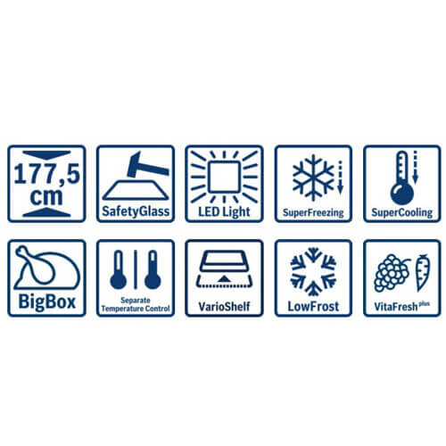 Tủ lạnh âm tủ Bosch KIS87AF30T chính hãng được tích hợp nhiều tính năng bảo quản thực phẩm thông minh, ưu việt