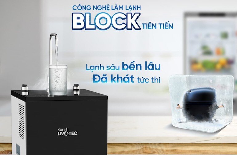 Máy lọc nước nóng lạnh Karofi Livotec 626
