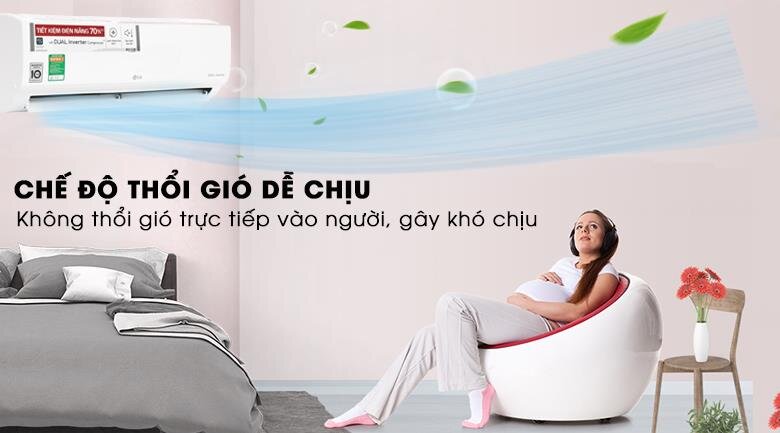 Điều hòa 1 chiều Inverter LG V10ENW 9.200BTU Dual Cool