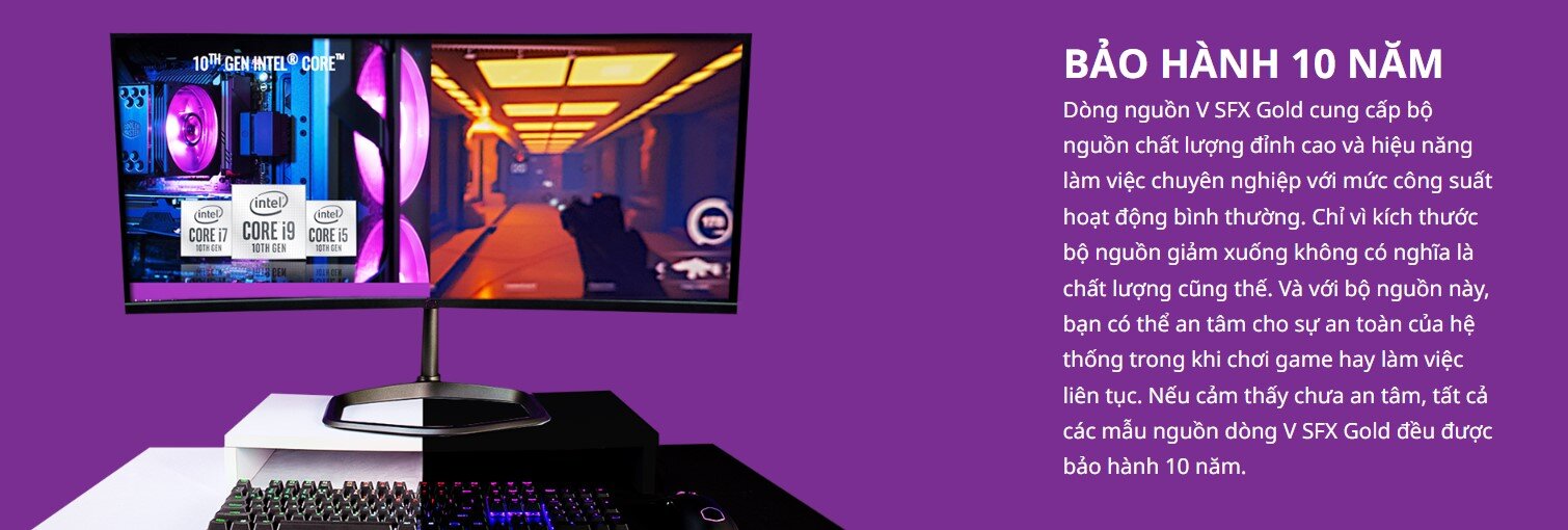 Nguồn máy tính Cooler Master 750W V SFX Gold (80 Plus Gold/Màu Đen)