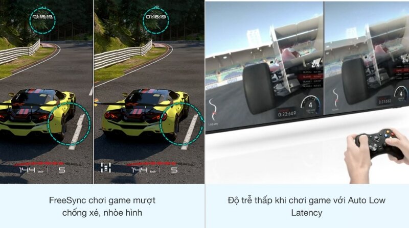 Smart tivi Samsung 55 inch 4K UA55AU9000 chơi game