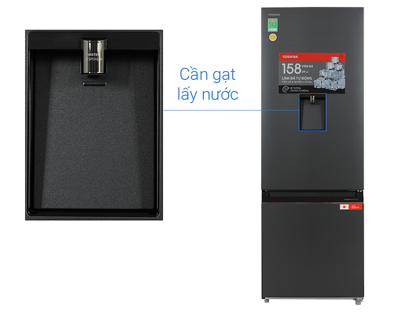 Tính năng của tủ lạnh Toshiba Inverter 321 lít GR-RB405WEA-PMV(06)-MG (Ảnh: dienmayxanh).