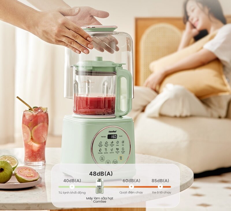 Máy làm sữa hạt Comfee CBL-50HGBHA0 được trang bị nhiều tính năng tiện ích